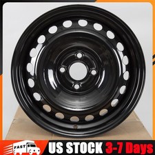 New 15 X 6 Inch Replacement Steel Wheel Rim Black For Chevrolet Spark 2011-2021