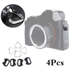 4 Triangular-Split Rings For Camera Back Belt Strap Buckle Replacement Kit US