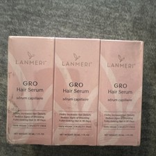 Hair Growth Serum Hair Loss Regrowth Vegan 1 oz 3 Pk 90 Day Supply Exp 10/26