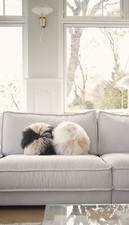 Tibetisches Lammfellkissen „Curly Cake“ – rund – Ø 38, 45 oder 62 cm