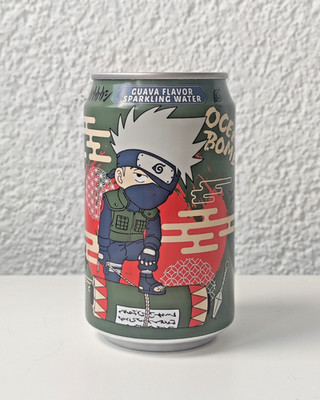 Empty Ocean Bomb soda can - Naruto Edition - Kakashi Hatake - BOTTOM (Taiwan)