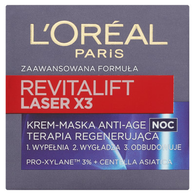 L'Oréal Paris Revitalift Laser X3 Night Advanced Anti-Age Formula Creme-Mas