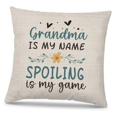 Grandma Pillow Covers 18x18, Grandma Gifts from Grandchildren, Best Color 1