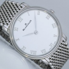 BLANCPAIN VILLERET ULTRAPLATE MANUAL 40mm BOX PAPIERE UHR Ref. 6605 1127 MMB