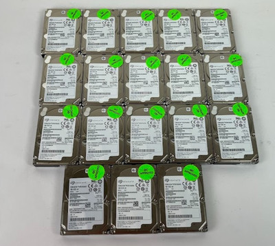 Lot of 18 Seagate ST600MM0208 600GB 10K 2.5'' SAS HDD 2C7200-040