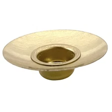 Bobeches Candle Wax Collar Drip Catcher - Brass Tone