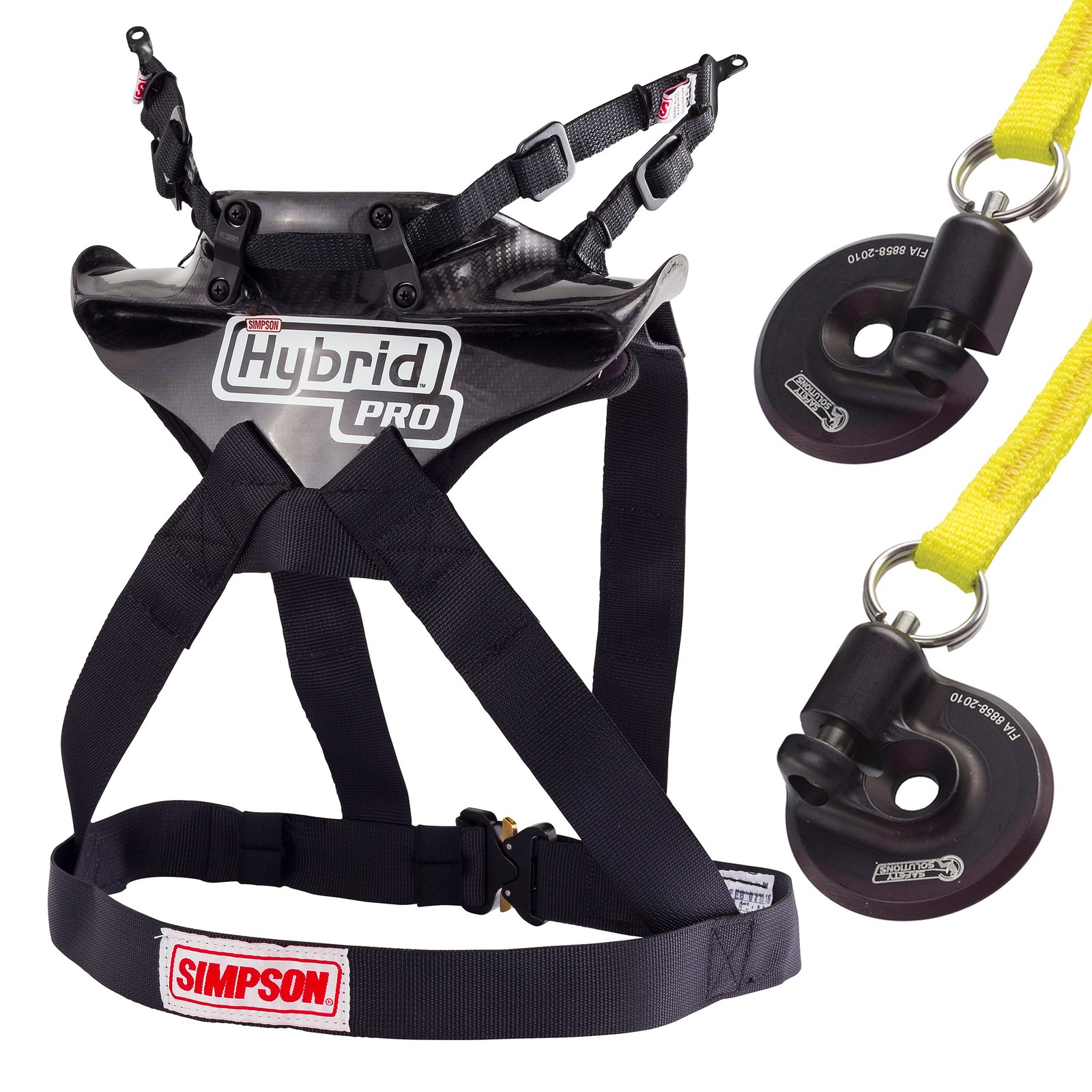 Simpson Hybrid Pro Lite Head & Neck Restraint - Small - QR M61 Posts/Tethers Fit