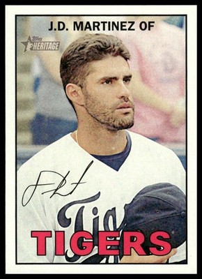 2016 Topps Heritage #30 J.D. Martinez Detroit Tigers NM+