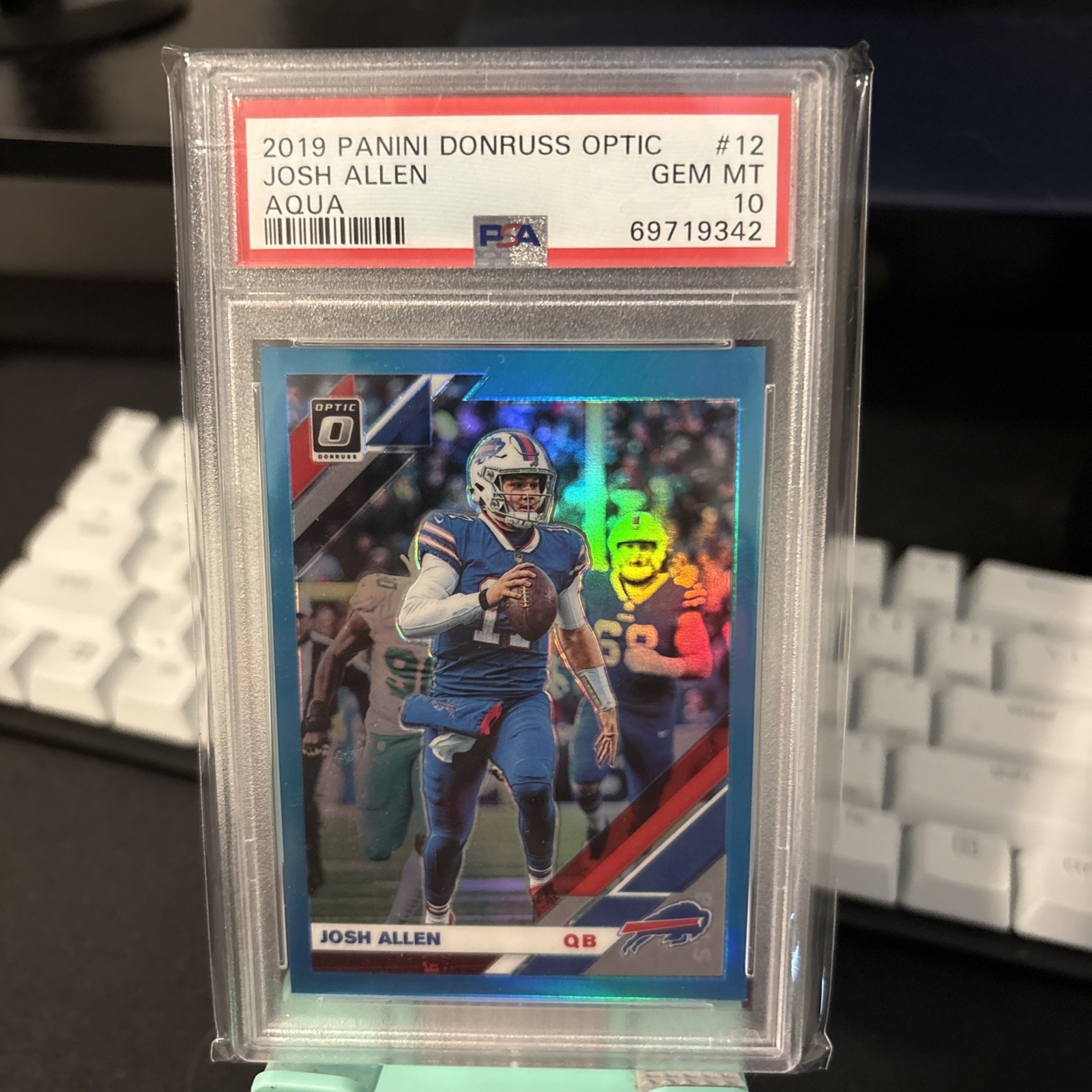 Josh Allen Panini Donruss Optic #12 Aqua