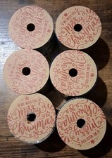 Christmas Wired Ribbon 2 1/2 Inches 6 Yards Per. Roll Told 36 Yards