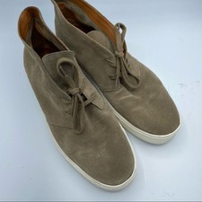 Vince Brown Chelsea Suede Leather Lace Up Sneaker Mens 8.5 Casual Ankle Boot