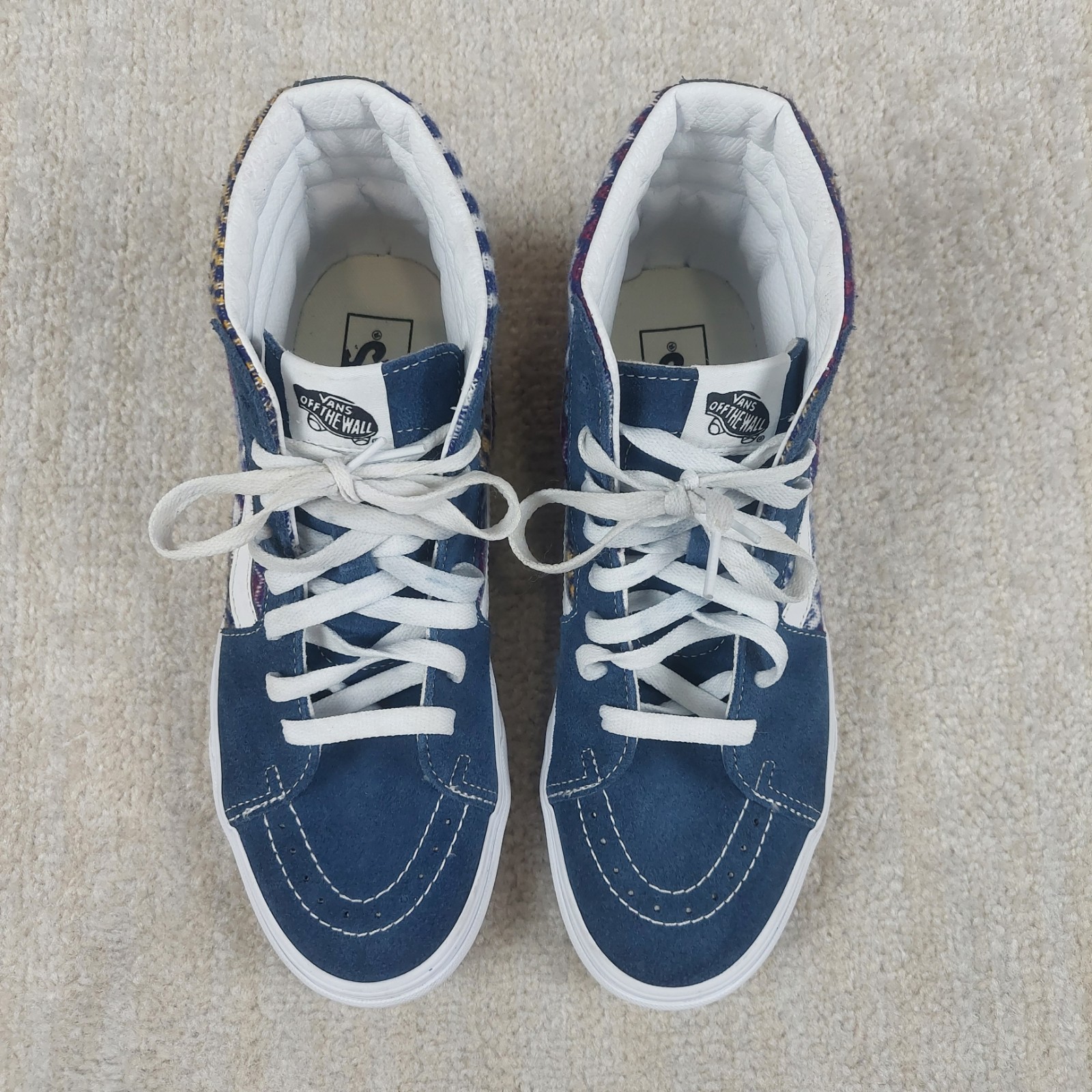 SAOLA Scarpe da skateboard Vans Sk8 Hi Fair Isle blu sneakers uomo 8 5 scamosciate sud ovest