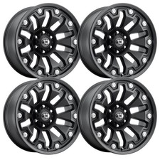 Set-4 Vision 362 Armor 20x10 6x135 -25mm Satin Black Wheels Rims 20 Inch