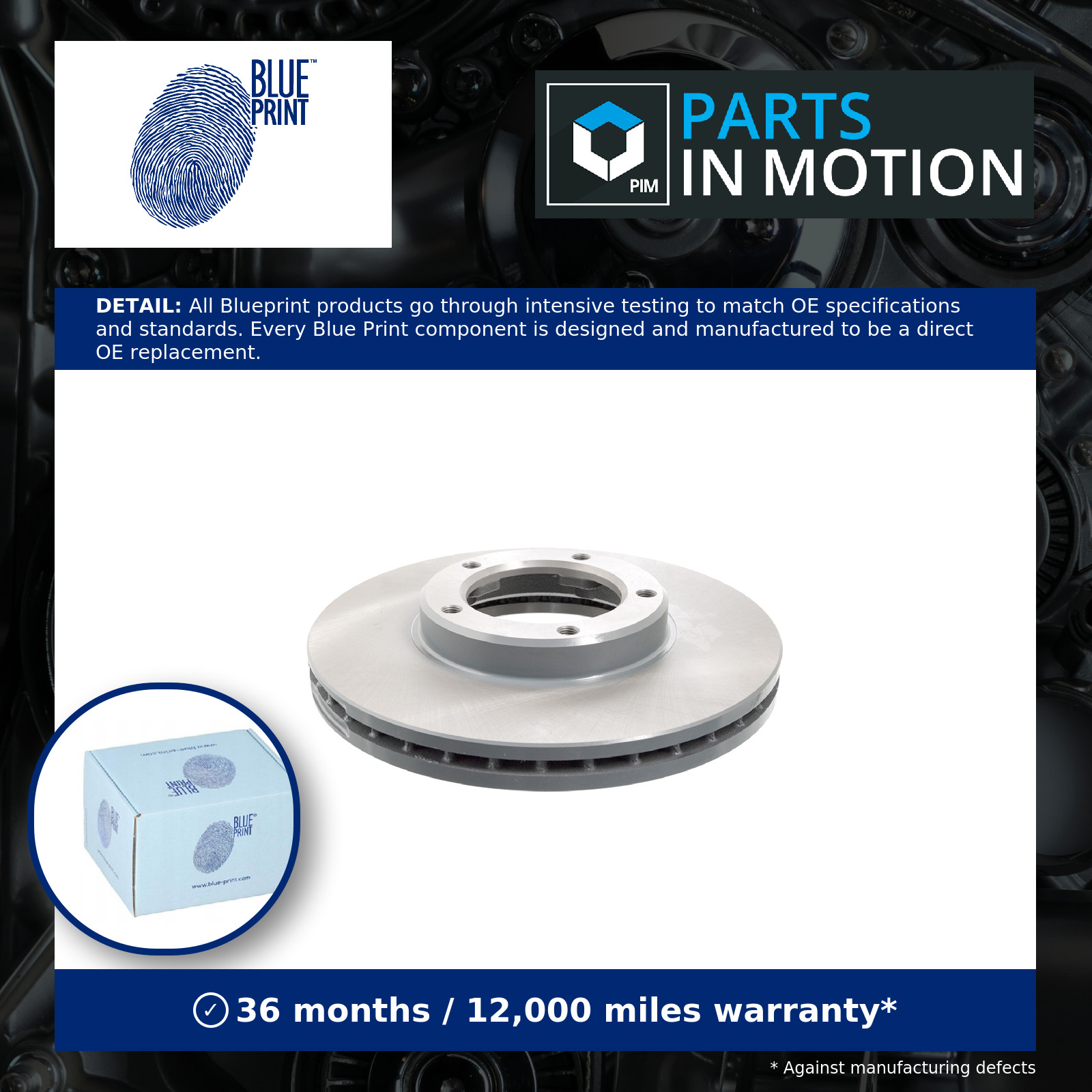 2x Brake Discs Pair Vented fits TOYOTA HI-ACE Mk4 2.4 Front 89 to 93 255mm Set