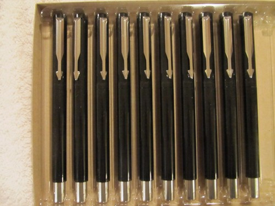 #ad 2 NEW Parker Vector Fountain Pens MEDIUM Pt Bonus 2 Parker Ink Cartridges $13.64