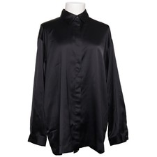 YAS, Bluse, Größe: S, Schwarz, Elasthan/Polyester, Einfarbig, Satin, Damen #4dF