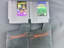 Lot Of 2 Solomon's Key & Star Tropics Nintendo NES Cartridge Only Tested Working