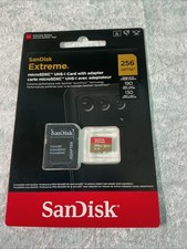 SanDisk Extreme 256GB MicroSDXC Card UHS-I U3 V30 190MBs SDSQXAV-256G-GN6MN