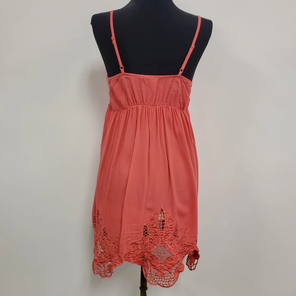 Vintage Twenty One Womens Y2K Crochet Babydoll Mini Dress Size M Preppy Coquette - Image 3 of 4