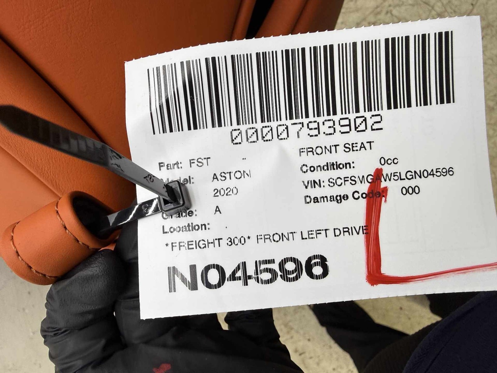 Aston Martin Vantage 2019-2023 Front Left Seat