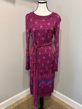 Tory Burch Women's Medium Audra Dress Boho Chic Eclectic Sensibility Whimsigoth