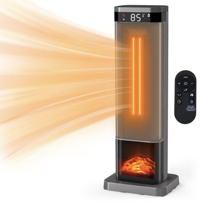 #ad 1500W Portable Space Heater for Indoor Use 24quot; Fast Electric Heater with Remote $44.99