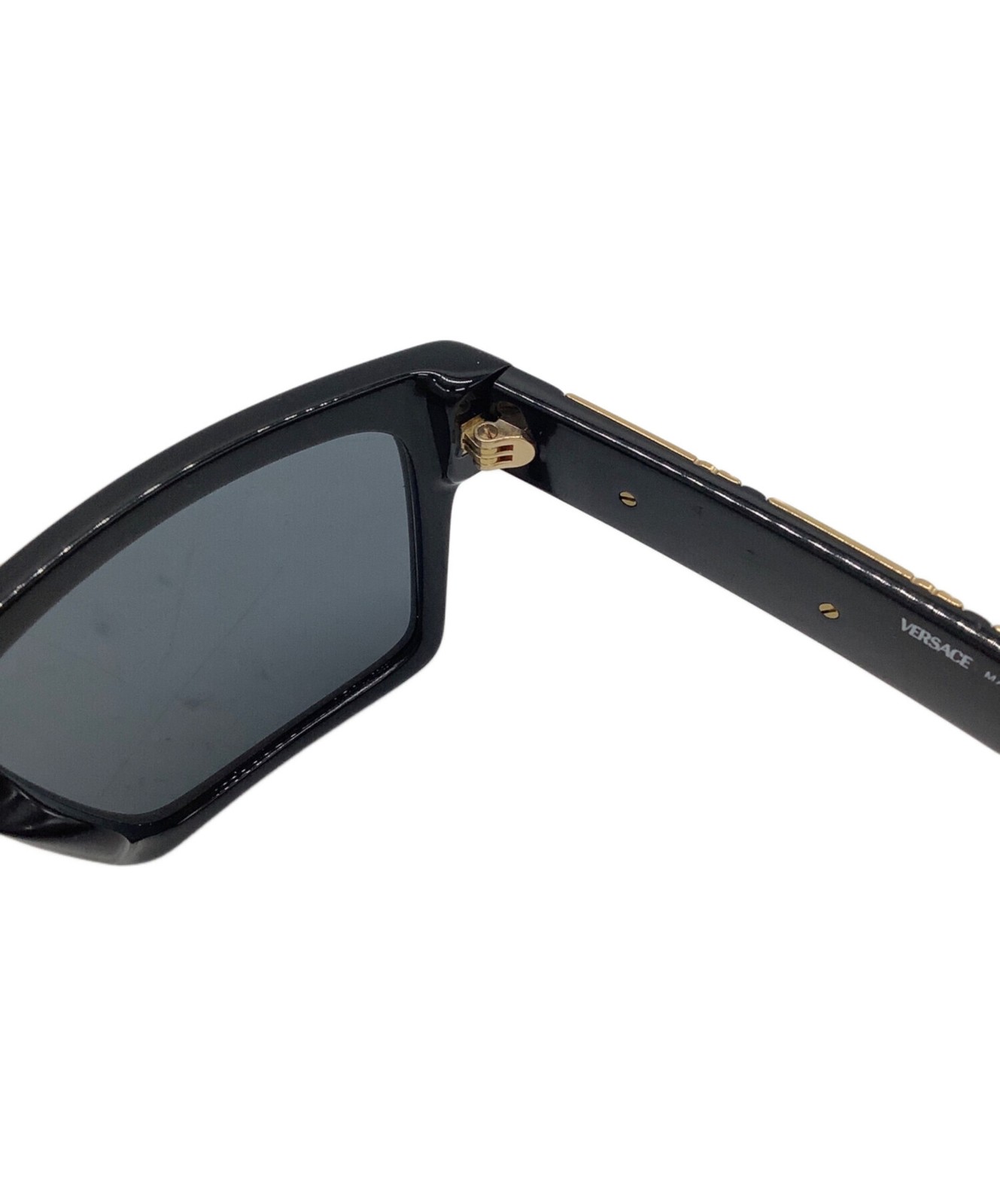 VERSACE Men's Sunglasses 4445-F Black Used Logo Temple Fashion Accessories thumbnail 3