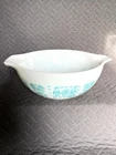 Vintage Pyrex Turquoise Butterprint 443 Cinderella Amish 2.5 Qt Mixing Bowl VVGC