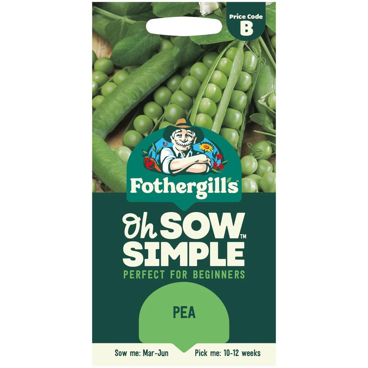 Fothergills Pea Beginner Friendly Reliable Plumpy Juicy Oh Sow Simple Seeds