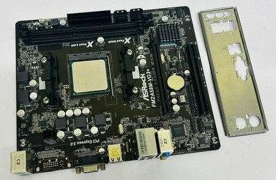 ASRock FM2A58M-VG3+ AMD A58 REV 1.11 Sockel FM2+ Mainboard, AMD A4-6300 & I/O