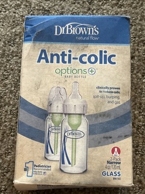 Dr Browns Anti Colic Narrow Glass Baby Bottle 4 Oz Pack Of 2 Bpa Free