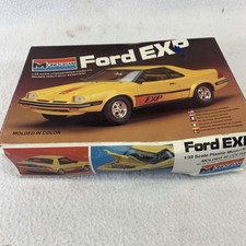 Vintage 1981 Monogram Ford Exp 132 Plastic Model Car Kit No. 2005 For Parts