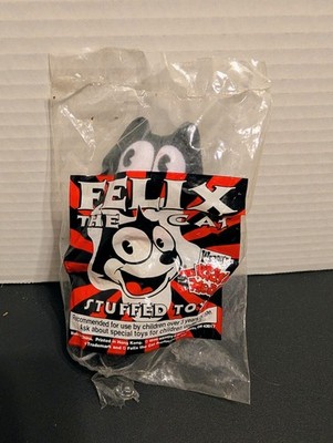 Wendy's 1996 Felix The Cat 5'' Plush Stuffed Toy NIP