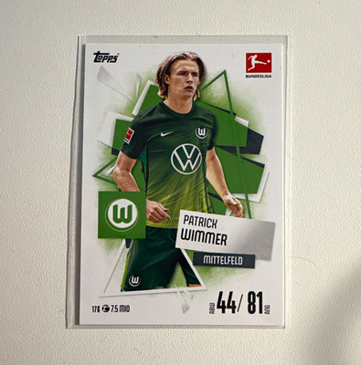 Topps Match Attax 2025/26 Patrick Wimmer VfL Wolfsburg Bundesliga #176