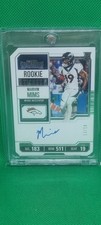 2023 Contenders #124 MARVIN MIMS  Rookie Ticket On Card Auto 13/19 Short Print M