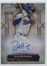 2022 Bowman Sterling Prospect Refractor 68/150 Dustin Harris #PA-DH Auto 0c6