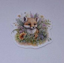 Cute Baby Fox Animal Sticker Vinyl Decal Jour...