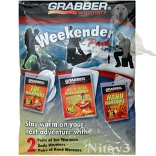 Grabber Weekender  Adventure Toe-Hand-Body Warmer Pack-Variety 6-Pack