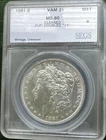 1881-S $1 VAM-35 Doubled "18" Morgan Dollar Uncirculated Cleaned Free Shipping