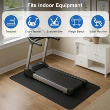 120x60cm Treadmill Mat, Exercise Equipment Mat Heavy-Duty Protective Floor Mat