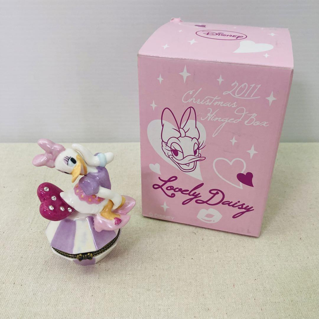 Disney - ヒンジボックス Disney Figure Daisy Christmas Hinge Box 2011 Size: Height