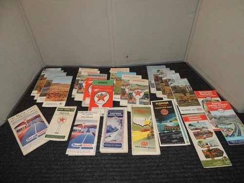 Lot of Vintage Road Maps Texaco Esso Gulf AAA - product listing photo