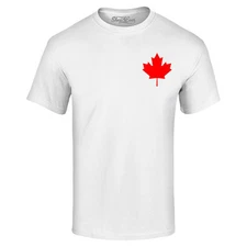 Canada Red Maple Leaf Pocket Size T-shirt Candian Shirt