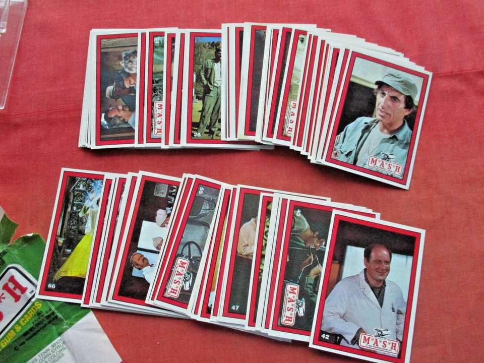 MASH ---M*A*S*H.   TV Show Vintage Card Set 66 Cards Donruss 1982  & Wrapper - Image 4 of 4