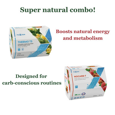 FuXion Thermo T3 NoCarb-T   2 Boxes Natural Combo Supports Metabolism & Wellness