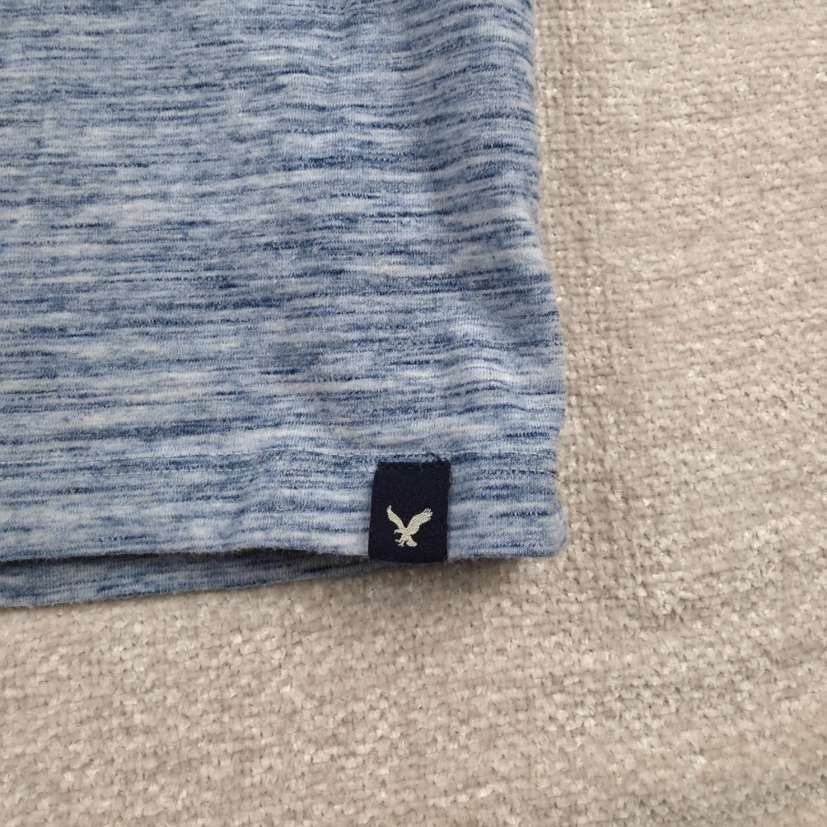 American Eagle Outfitters Core Flex Classic V Neck T Shirt Mens M Heather Blue View 4