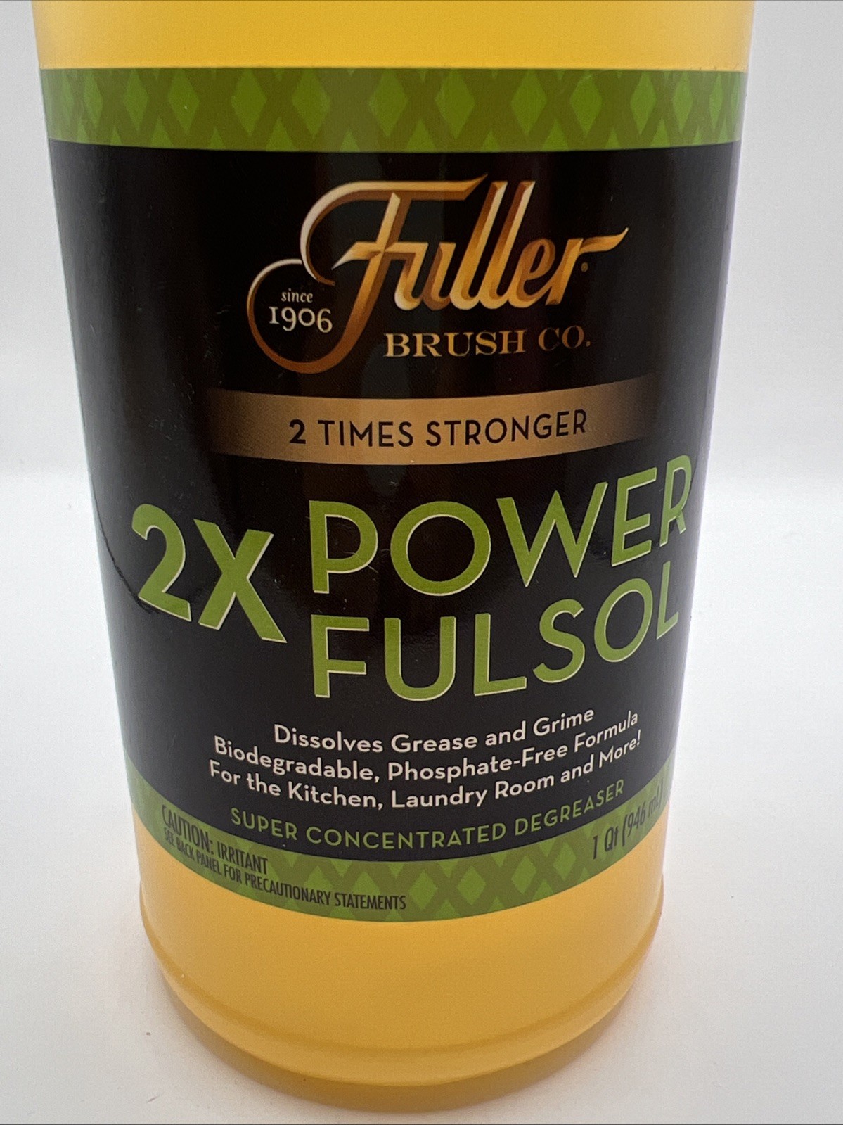 Fuller Brush 2X Power Fulsol Degreaser Cleans Multi-Surfaces Concentrated Strong