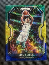2020-21 Panini Prizm Malik Monk Blue Yellow Green Choice Prizm #15