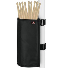 Drumstick Holder Bag for Drumsticks, Brushes Mallets, Holds 10 Pairs, Black