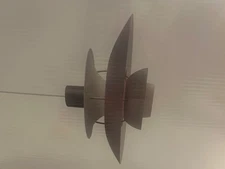 Orange Danish Pendant Light Layered Gradient UFO Pendant